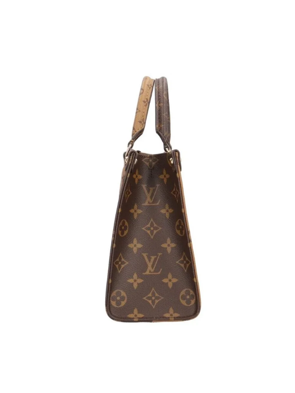 Louis Vuitton On The Go PM Monogram Giant Shoulder Bag Canvas Brown